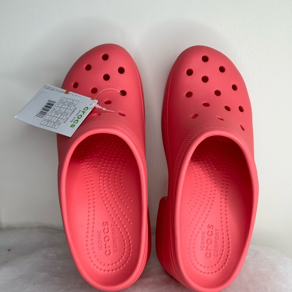 Crocs Siren Clog Heeled Platform Womens Size 10 Hyper Pink Barbie  NWT - Picture 6 of 8